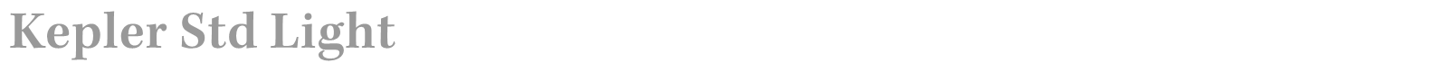 Kepler Std font preview