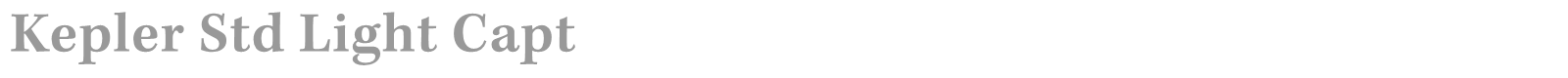 Kepler Std font preview