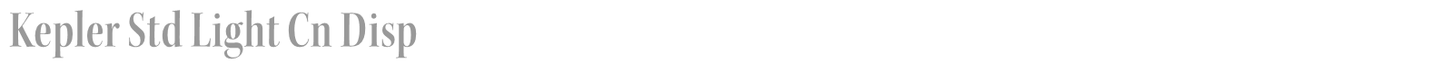 Kepler Std font preview