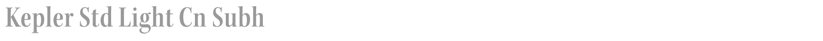 Kepler Std font preview