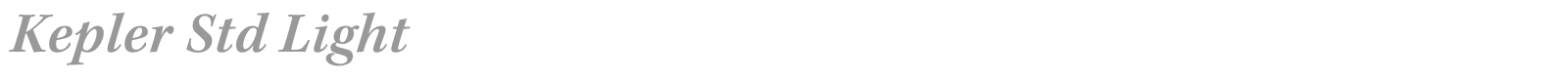 Kepler Std font preview