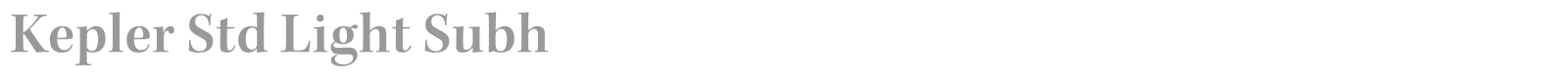 Kepler Std font preview