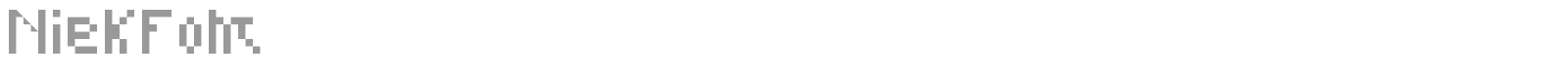 NiekFont font preview