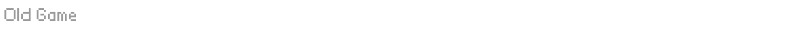 Old Game font preview