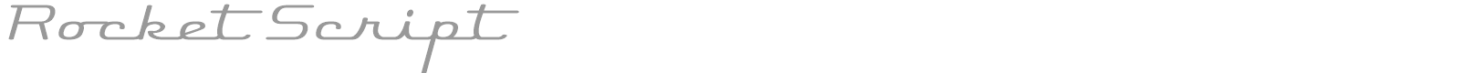 Rocket Script font preview