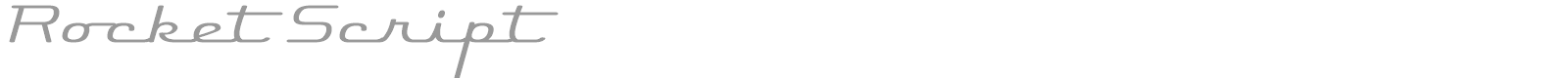 Rocket Script font preview