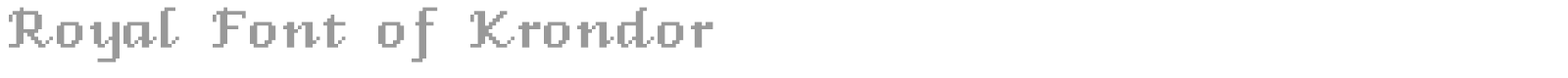 Royal Font of Krondor font preview