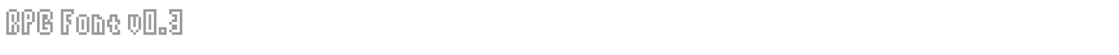 RPG Font v0.3 font preview