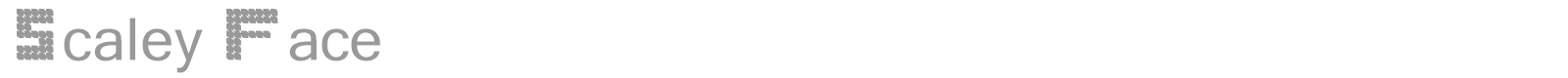 Scaley Face font preview