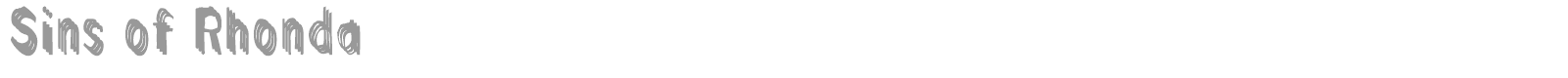 Sins Of Rhonda font preview