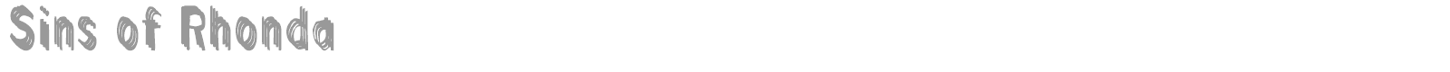 Sins Of Rhonda font preview