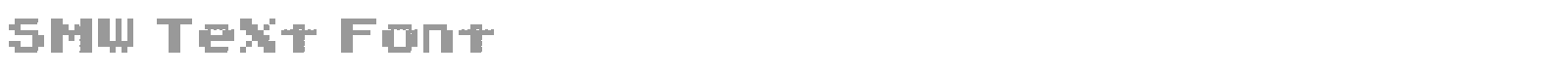 SMW Text Font font preview