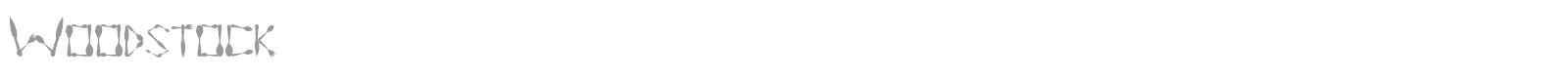 Woodstock font preview