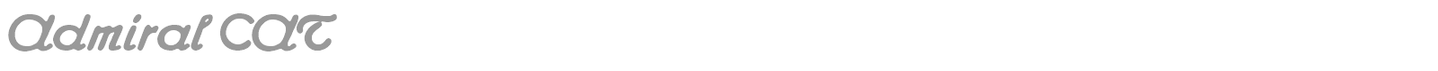 Admiral CAT font preview