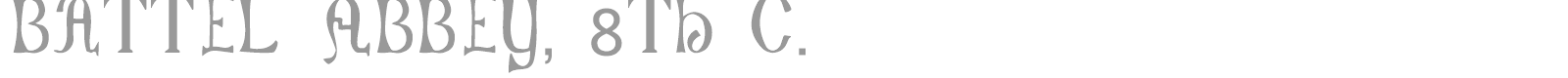 Battel Abbey font preview