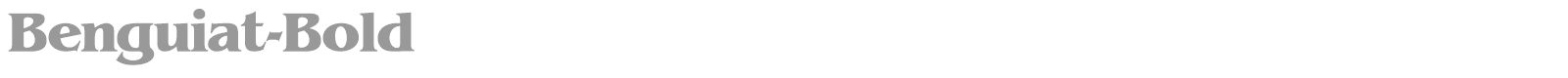 Benguiat-Bold font preview