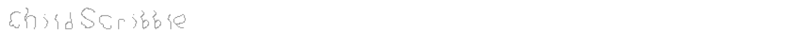Child Scribble font preview