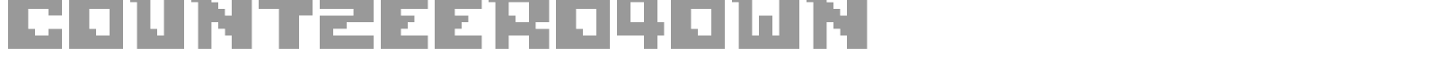 countzeero4own font preview