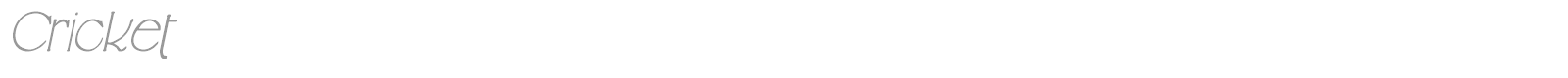 Cricket font preview