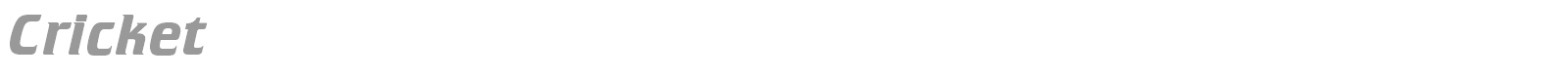 Cricket font preview