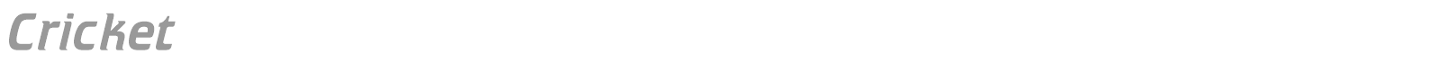 Cricket font preview