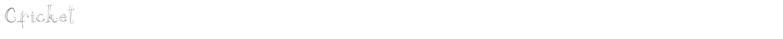 Cricket font preview
