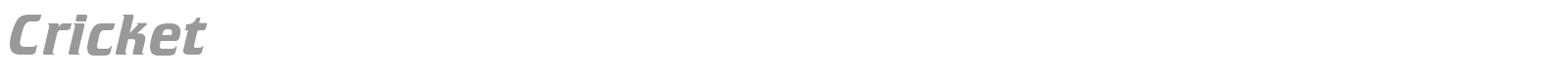 Cricket font preview