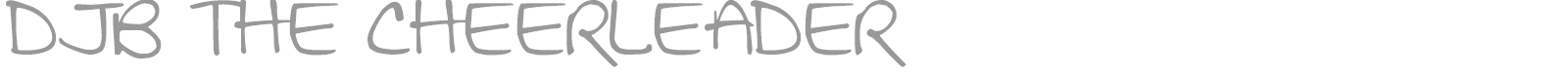DJB The Cheerleader font preview