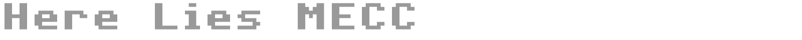 Here Lies MECC font preview