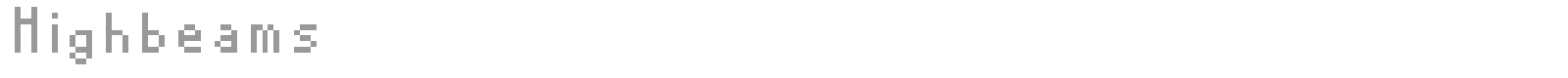 Highbeams font preview