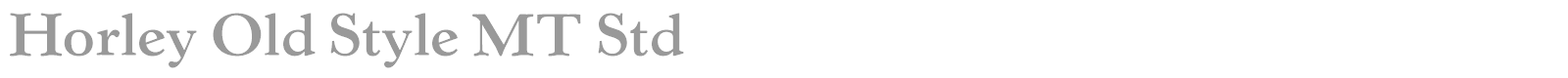 Horley Old Style MT Std font preview