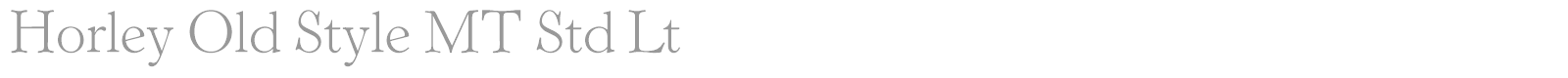 Horley Old Style MT Std font preview