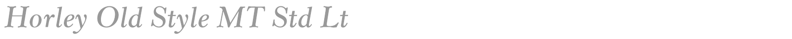 Horley Old Style MT Std font preview
