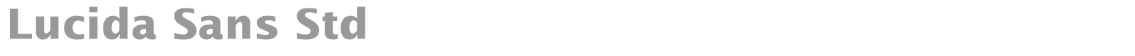 Lucida Sans Std font preview