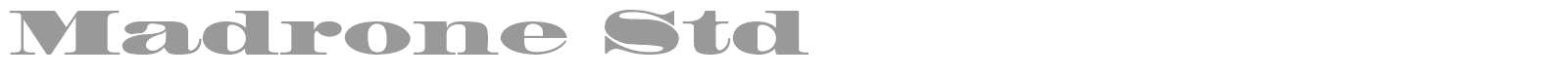 Madrone Std font preview