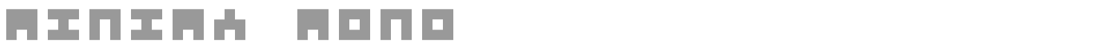 Minima Mono font preview