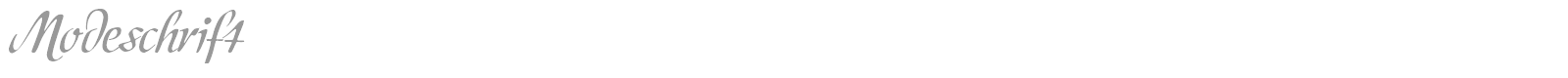 Modeschrift font preview