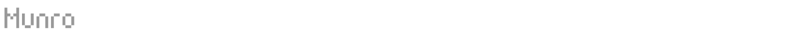 Munro font preview