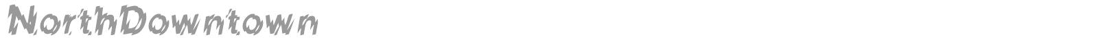 NorthDowntown font preview