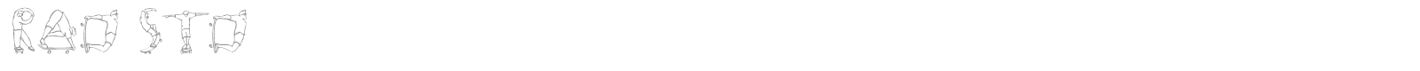 Rad Std font preview