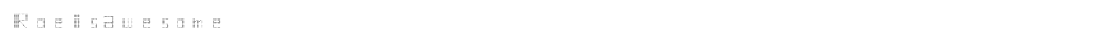 Roeisawesome font preview