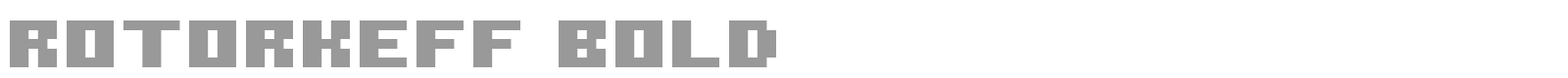 ROTORkeff Bold font preview