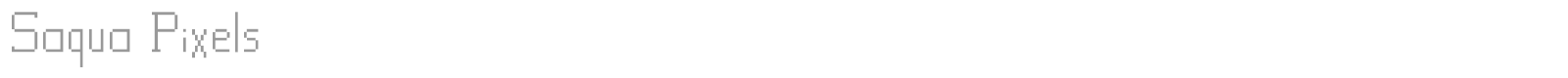 Saqua Pixels font preview