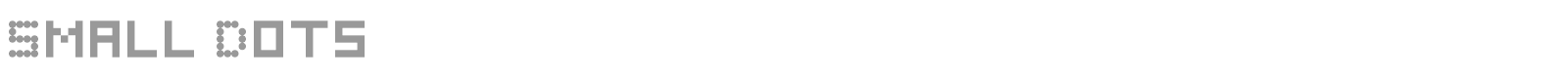 Small Dots font preview