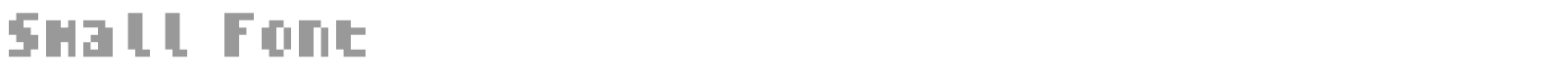 Small Font font preview