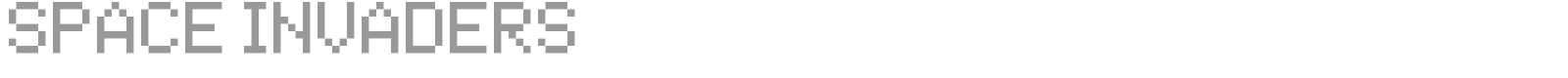 Space Invaders font preview