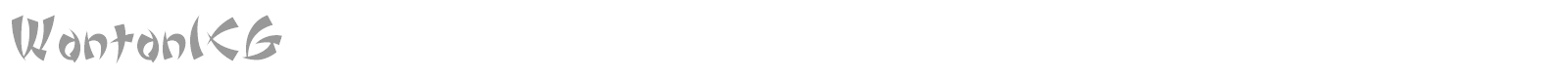WontonICG font preview