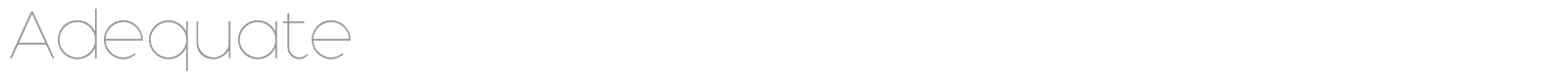 Adequate Extra Light font preview