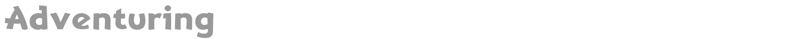 Adventuring font preview