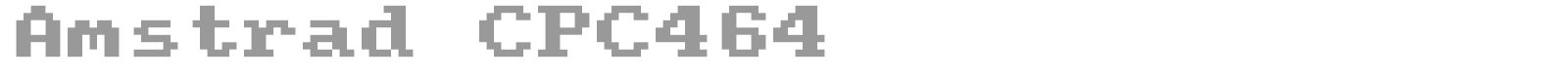 Amstrad CPC464 font preview